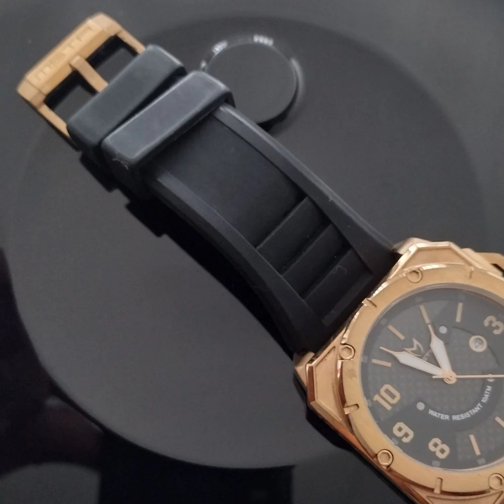 MEISTER Rose Gold and Black Men's Watch